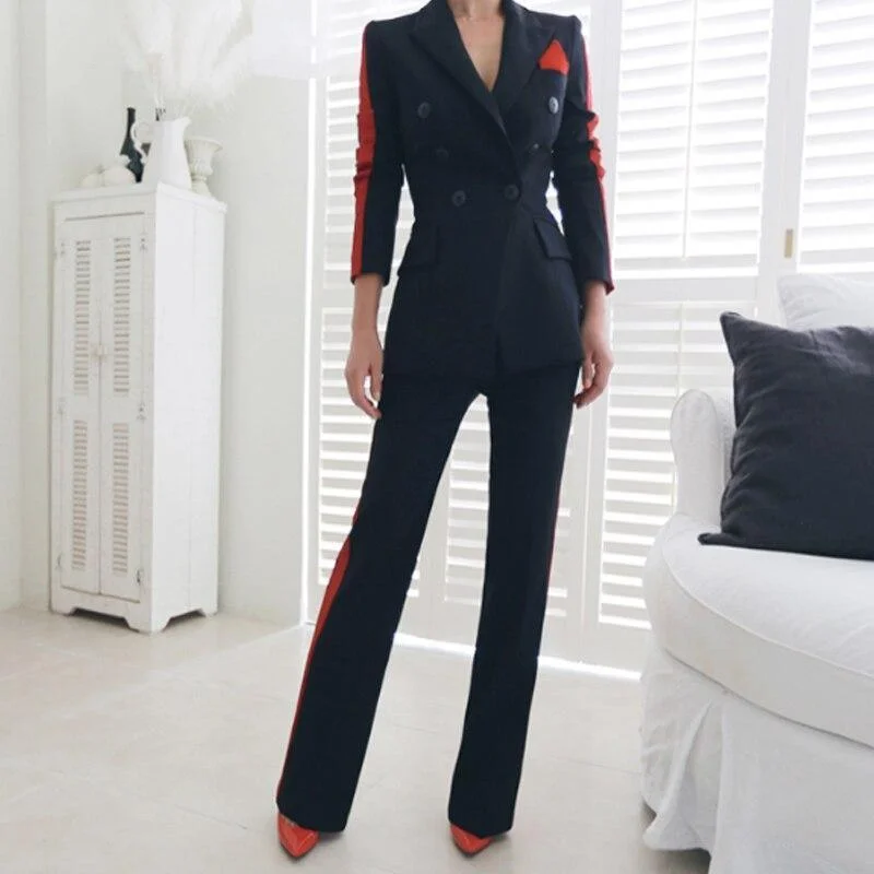 Fashion And Simplicity Formal-chic Amani Double-Breasted Women's Suit