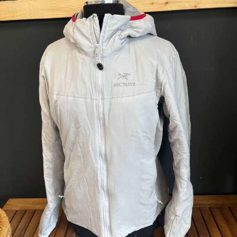 Arc'teryx - Women's Atom LT Hoody Jacket - MSRP $360: Light Grey/Pink-women-LG