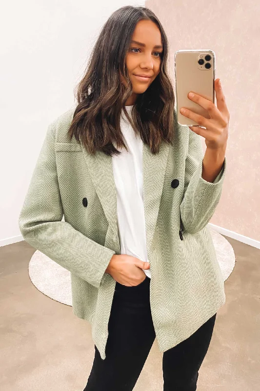 Fashion Classic Fitted jacket Bailee Blazer Sage