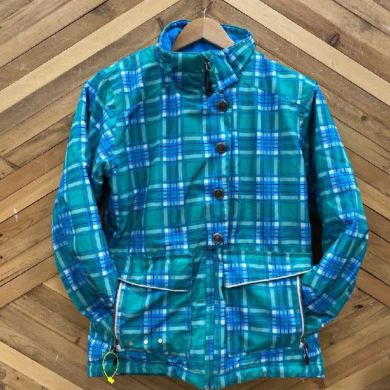 Exquisite Design Cropped jacket Boulder Gear - insulated youth winter jacket- MSRP $237 : Blue/Green -children-LG Y