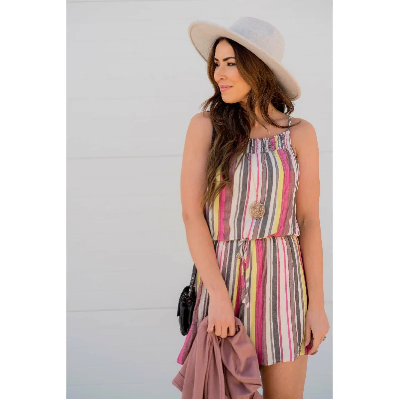 Color Stripe Romper