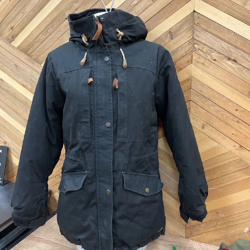 Fjallraven - Singi Down Jacket - MSRP $750: Black/Grey-women-MD