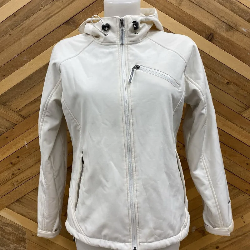 Free Country - Women's Hooded Softshell Jacket - MSRP $110: White-women-MD