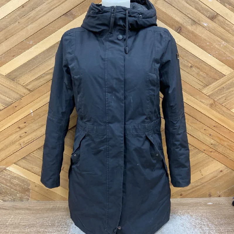 Weekend Style Double-breasted coat Helly Hansen - Insulated women's long winter jacket- MSRP $265: Black -women-XS