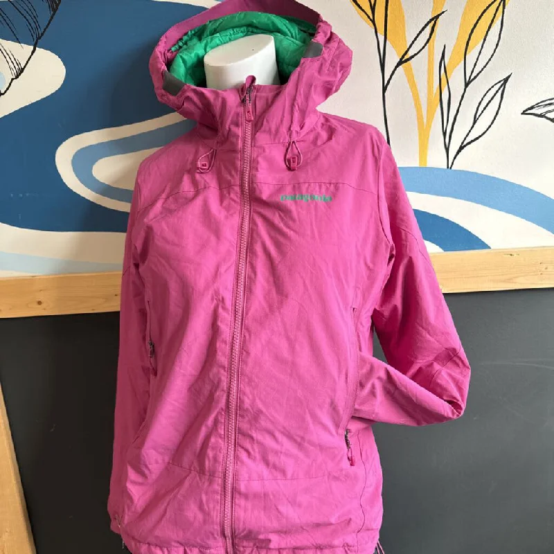 Patagonia- Winter Sun Hoodie Jacket - MSRP $385: Pink Green -women-SM