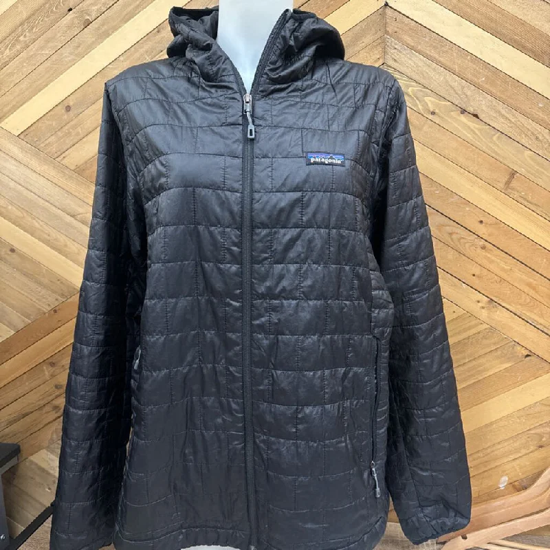 Patagonia - Women's Nano Puff Insulated Hoody Jacket - MSRP $359: Black-women-XL