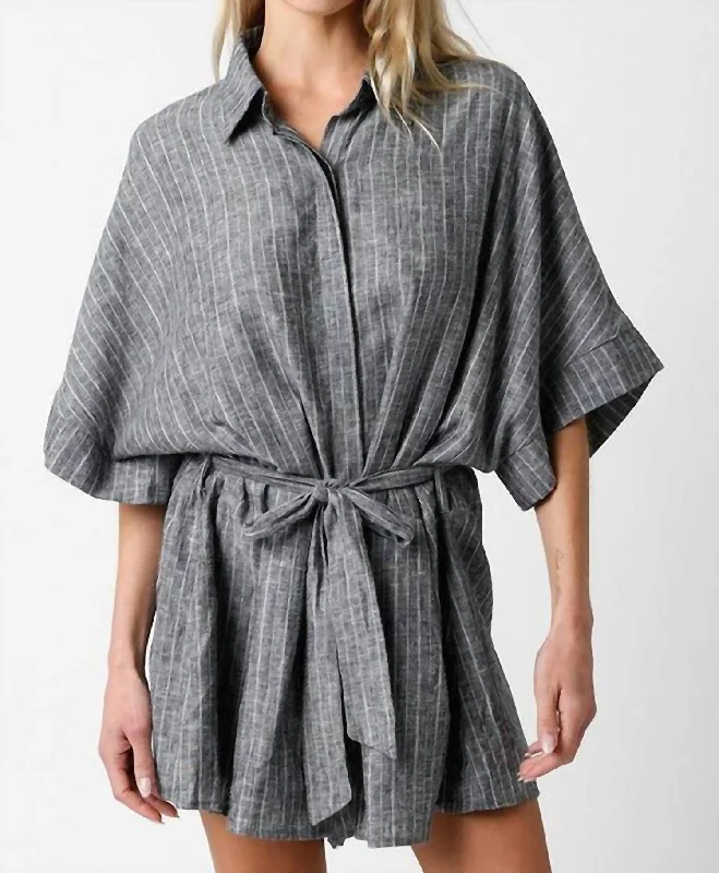 Veda Romper In Grey