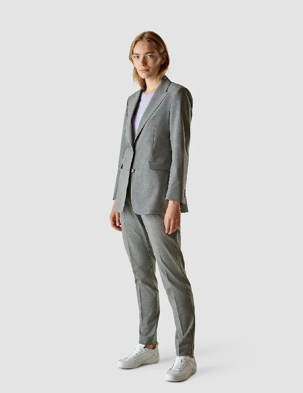 High-end Wear Contemporary Essential Suit Tapered Cloud Grey