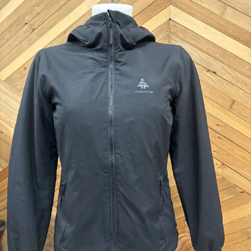 WOODS - Women's Lightly-Insulated Jacket - MSRP $160: Black-women-XS