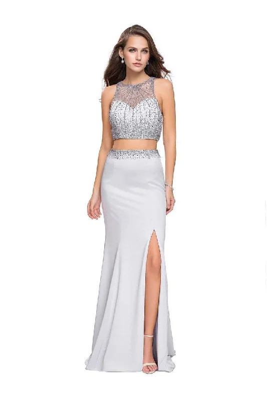 La Femme Gigi - 26063 Beaded Two-Piece Jersey Sheath Gown