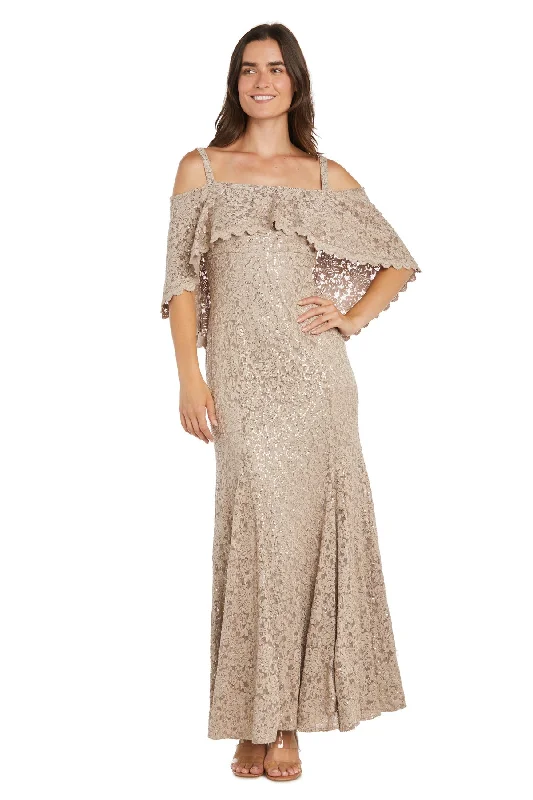 R&M Richards 3236 Long Sequin Lace Mermaid Formal Dress