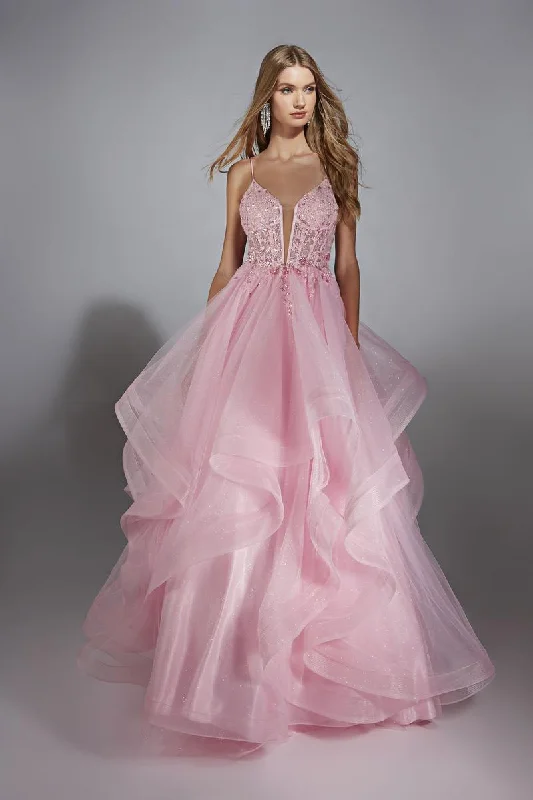 Fashion Classic Halter ball gown Alyce Prom Dress 61731