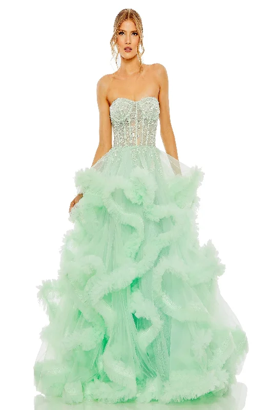 Fashionable In The Times Lace and tulle ball gown Mac Duggal 20542