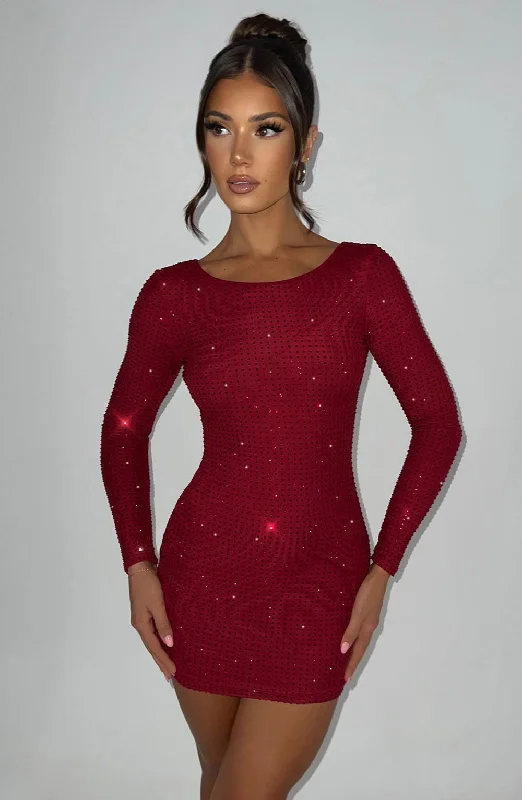 Fashion Pioneer Sequined mini dress Tennesse Mini Dress - Red